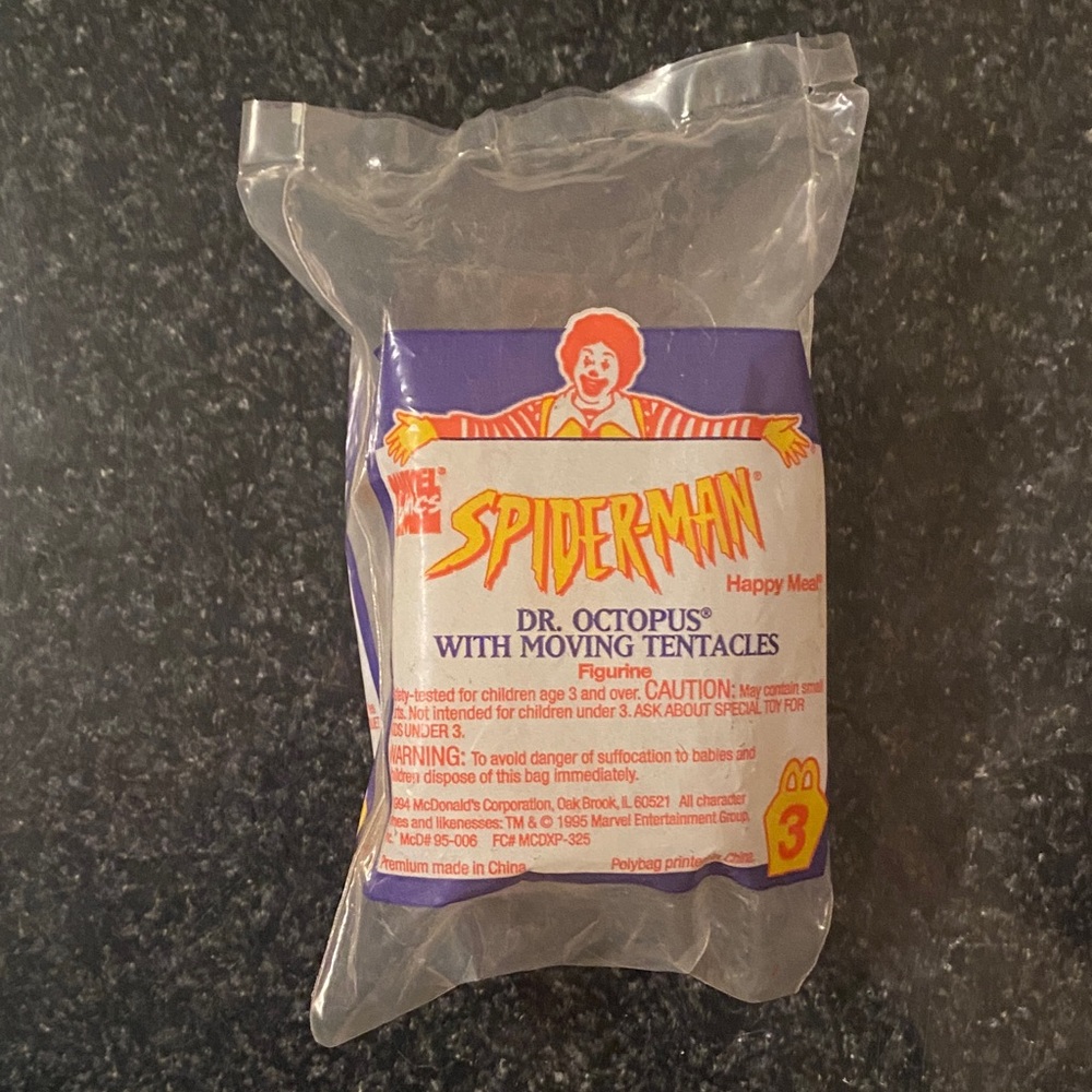 Vintage Spider-Man Dr. Octopus McDonald's Happy Meal Toy From 1995